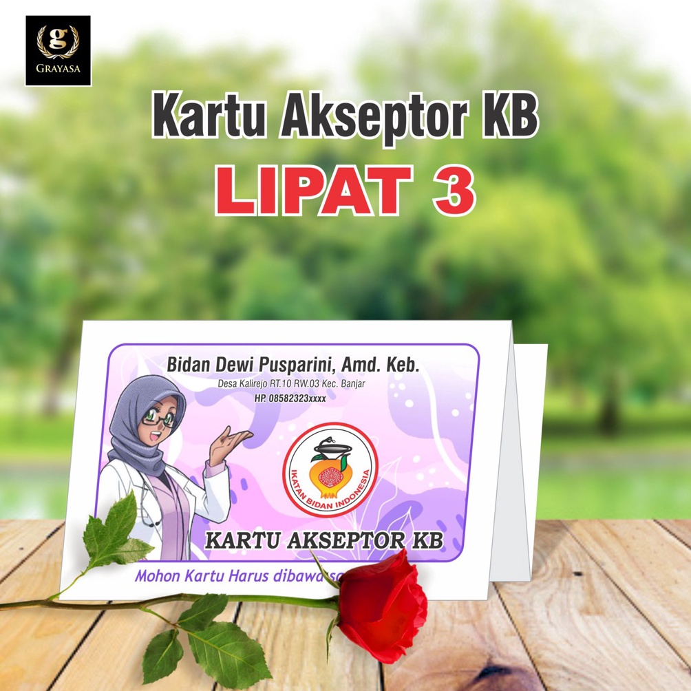 

Kartu Akseptor KB Lipat 3 Kartu KB Lipat 3 isi 1 lbr ART K5O8