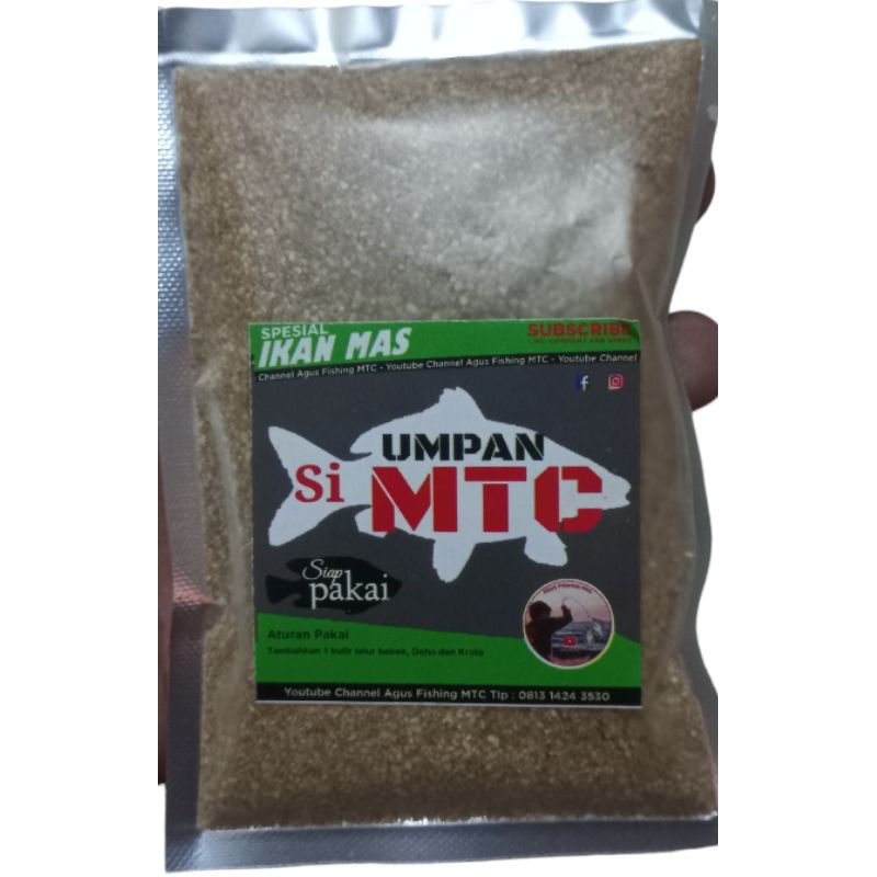 Umpan ikan mas media pelet produk si mtc, umpan ikan mas Harian, umpan ikan mas siap pakai.