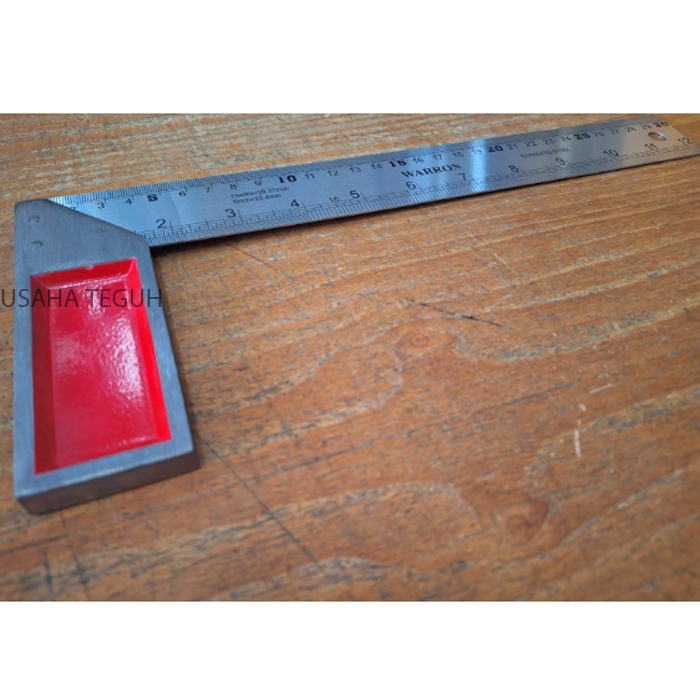 Siku tukang Besi 12" Warron / Siku Meter Besi