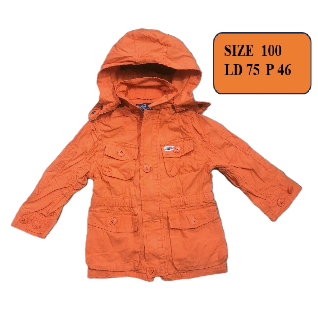 Jaket POLO RALPH LAUREN - Jaket Outdoor Waterproof Parka Tebal Hoodie Gemoy Anak Remaja Second Prelo