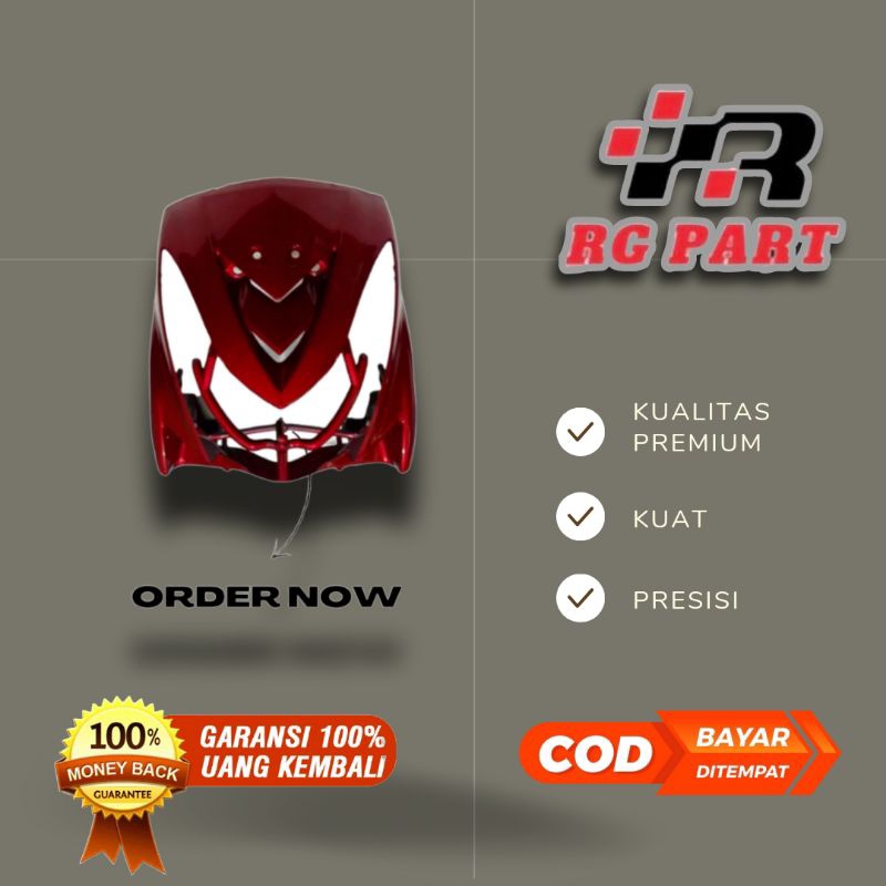 Tameng depan Mio Soul Karbu merah