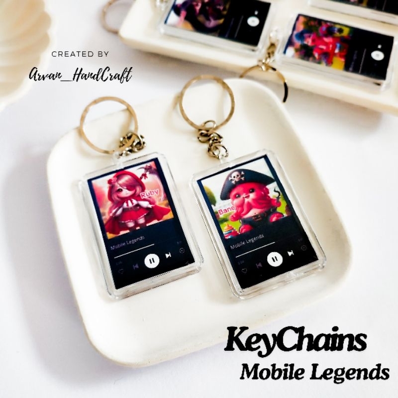 Mobile Legends KeyChains Akrilik  // Gantungan Kunci Tas Dll Karakter Mobile Legends