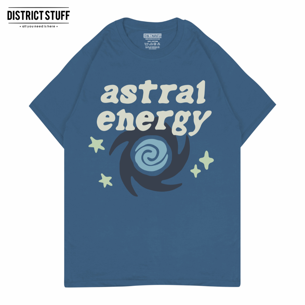 Kaos Steelblue Astral Energy Tshirt Distro Pria Wanita Cotton Combed 30s