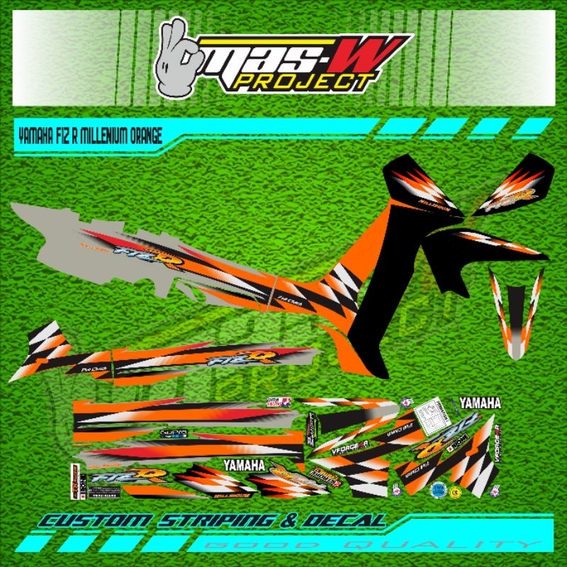 striping yamaha f1zr millenium orange