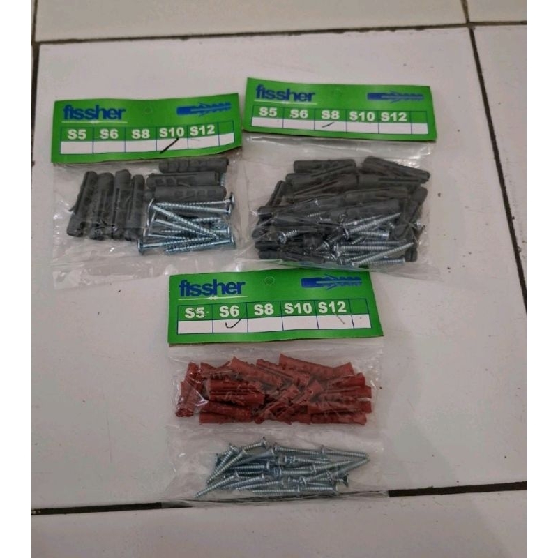 Sekrup Viser Baut dinding tembok / sekrup viser set