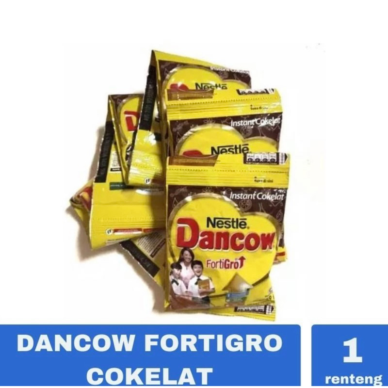 

DANCOW FORTIGRO SACHET COKLAT DAN VANILA 27G/39G 1 RENTENG ISI 10 PCS