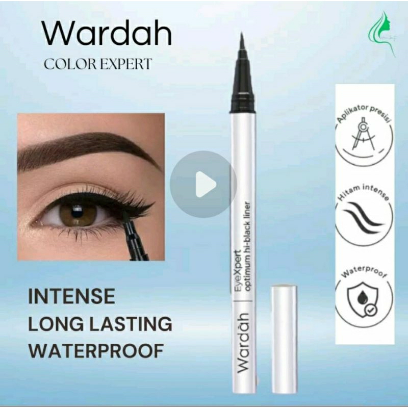 Wardah Eyexpert Optimum Hi Black Liner Eyeliner Spidol Waterproof