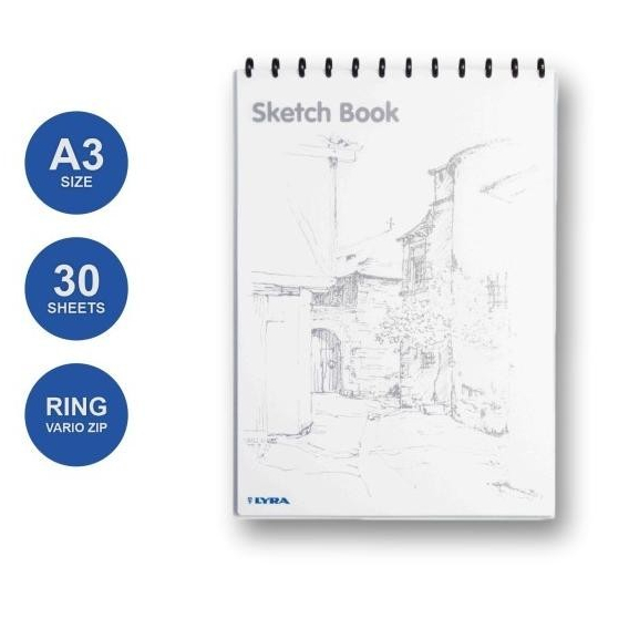 

TBMO LYRA SKETCH BOOK A3 W/30 PAGES BANTEX 9210.290 -