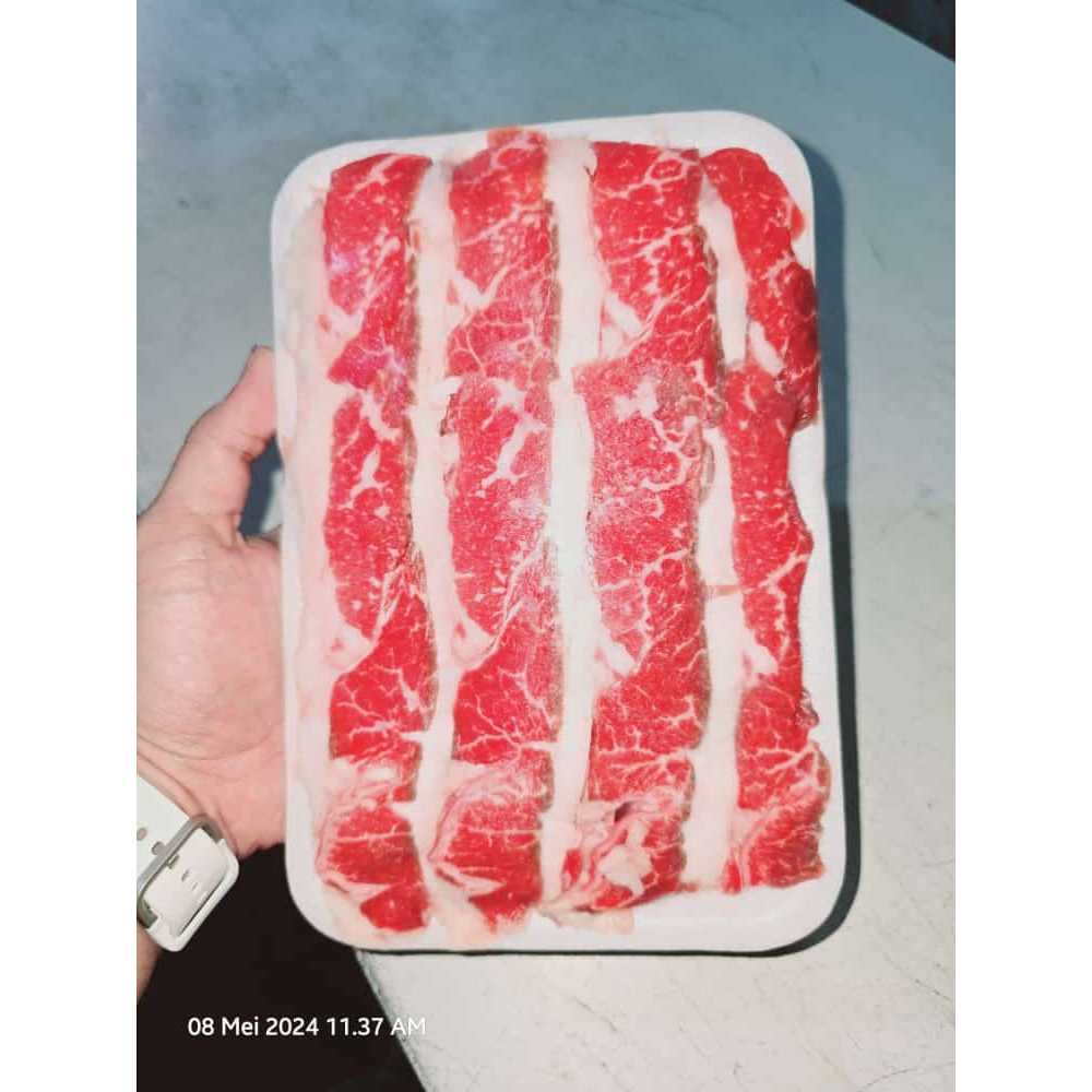 

Slice Beef Berlemak 500gr Halal Cocok Grill