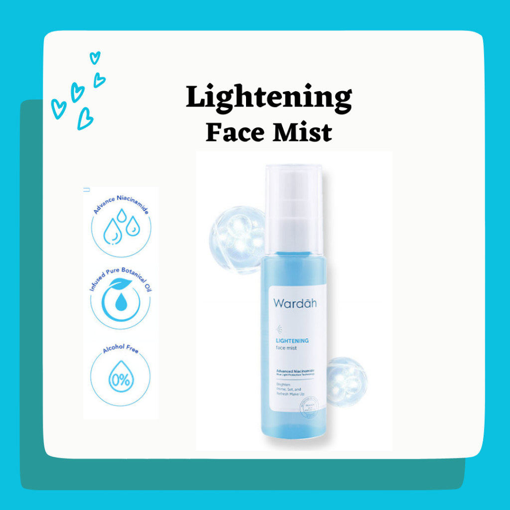 Wardah Lightening Face Mist 60gr / Spray Wajah