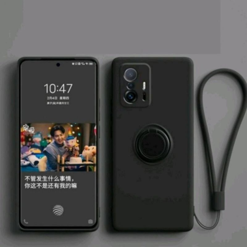 CASE XIAOMI Mi 11T / 11T PRO  SOFTCASE SILIKON RING HOLDER MICROFIBER CASING