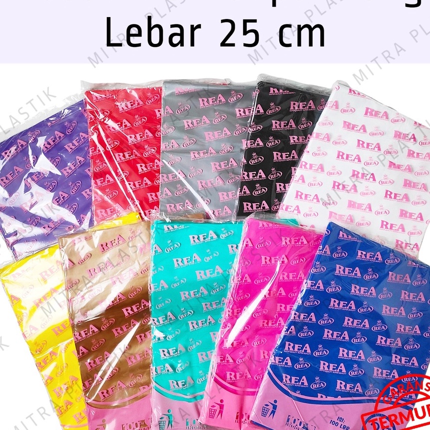 KI3 Plastik HD Tanpa Plong 25x35 REA Kantong Kresek Packing Online Shop Shopping Bag Tebal Silver
