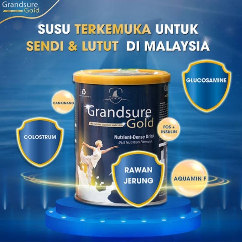 

GRANDSURE GOLD Asli Original Nutrient Dense Susu Tulang Sendi Dan Osteoarthritis