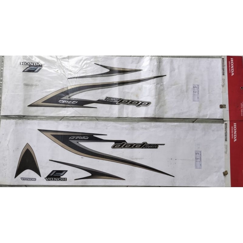 STRIPING STIKER HONDA BEAT POP ORIGINAL AHM