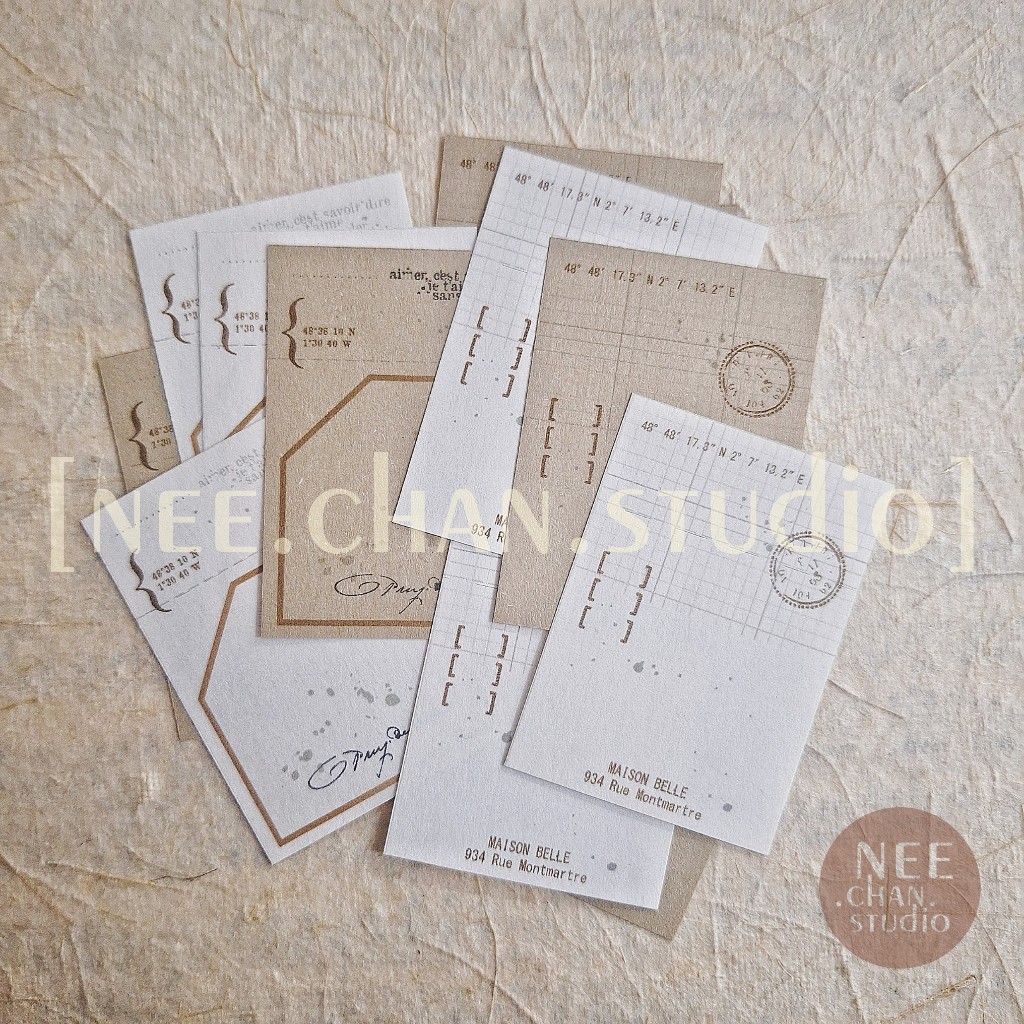 

[nee.chan.studio] Memo Pad / Paper Pack / Journal Memo / Art Journal / Deco / Seri Cookies