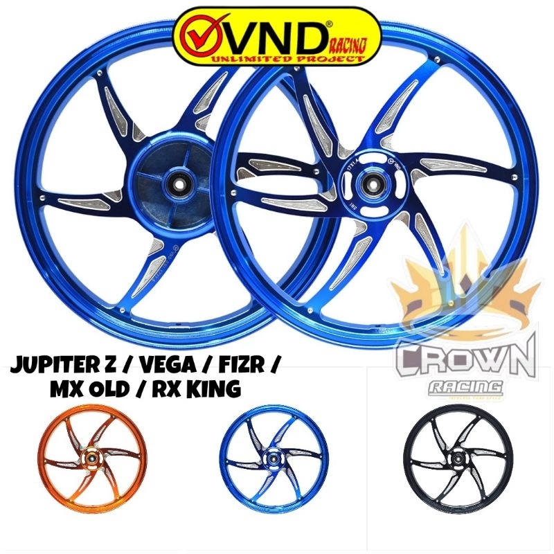 Velg VND Six Star V2 Gen 2 Ring 17 Jupiter Z / Vega / FIZR / MX Old / RX King