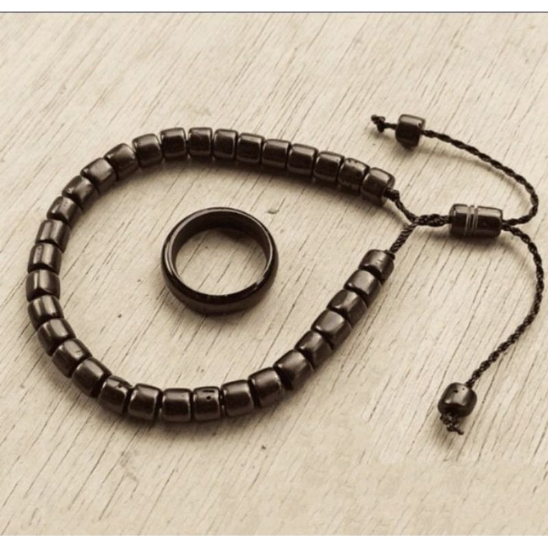 kualitas super gelang tasbih koka/kaoka/kaukah 33 butir dan cincin kaukah kualitas premium harga