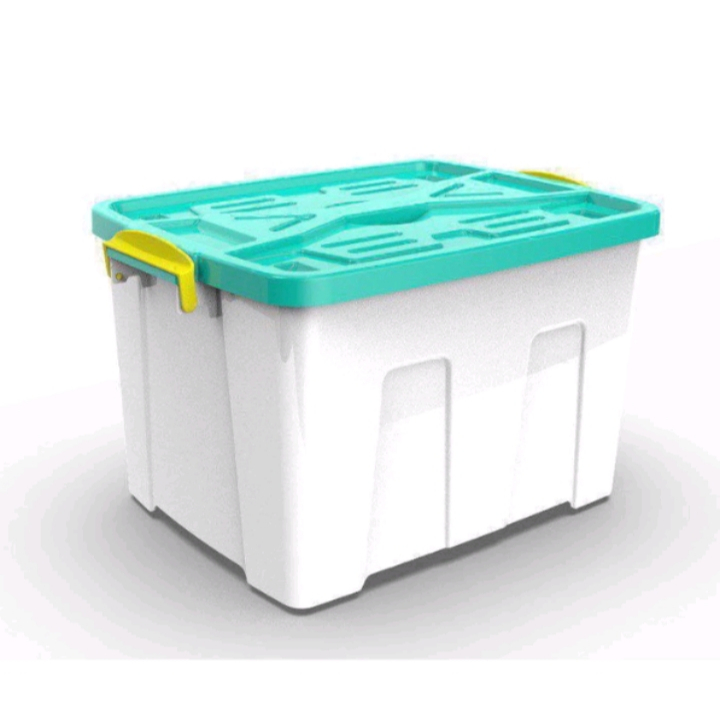 container Box 40 Liter Putih / Smart Storage Container Box 40L Tempat Penyimpanan Dengan Tutup