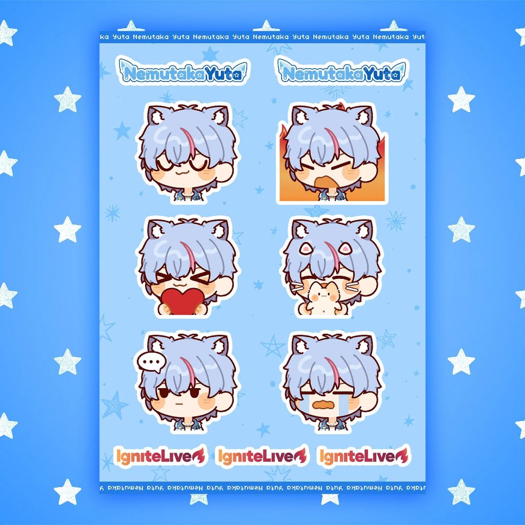 

Sticker Sheet Nemutaka Yuta