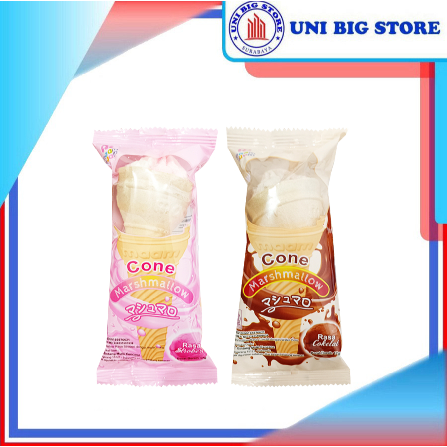 

Maam Maam Cone Marshmallow Strawberry | Chocolate 17 gr x 6 pcs