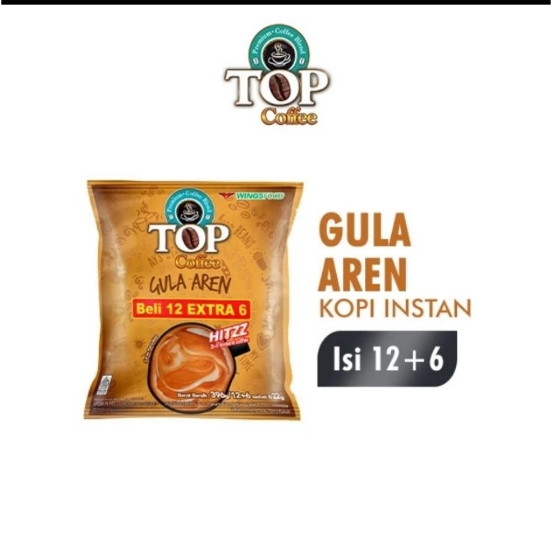 

Top Coffee Kopi Instan Gula Aren 22gr Bag 10