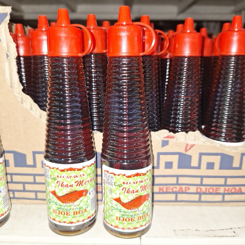 

Kecap Ikan Ikan Merah djoe hoa 135 ml