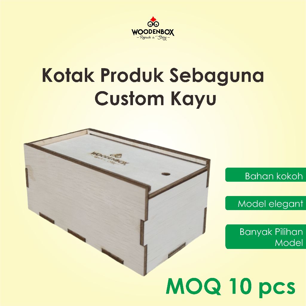 

Box0 Kayu Serbaguna Premium bisa Custom Logo Brand dan Ukuran
