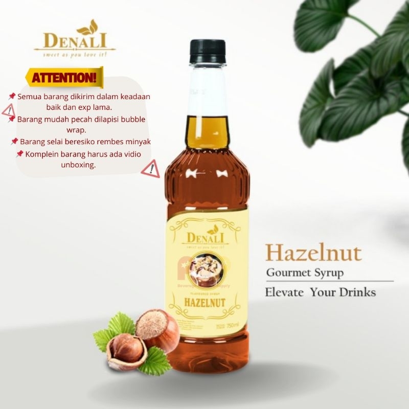 

Denali Syrup Hazelnut 750ml / Sirup Denali rasa Hazelnut