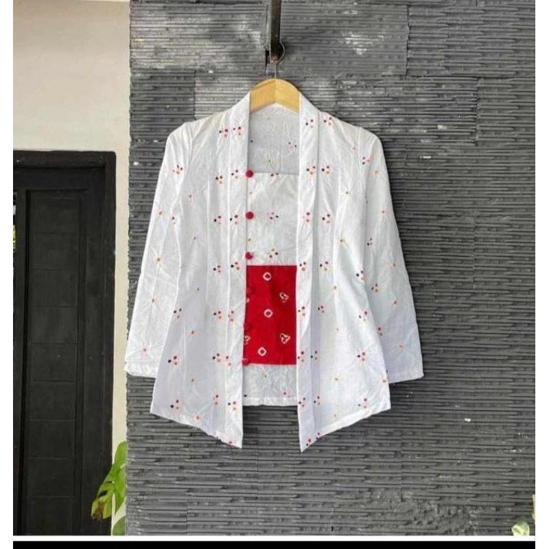 Kebaya jumputan kutubaru jeng sri  natik solo jumputan
