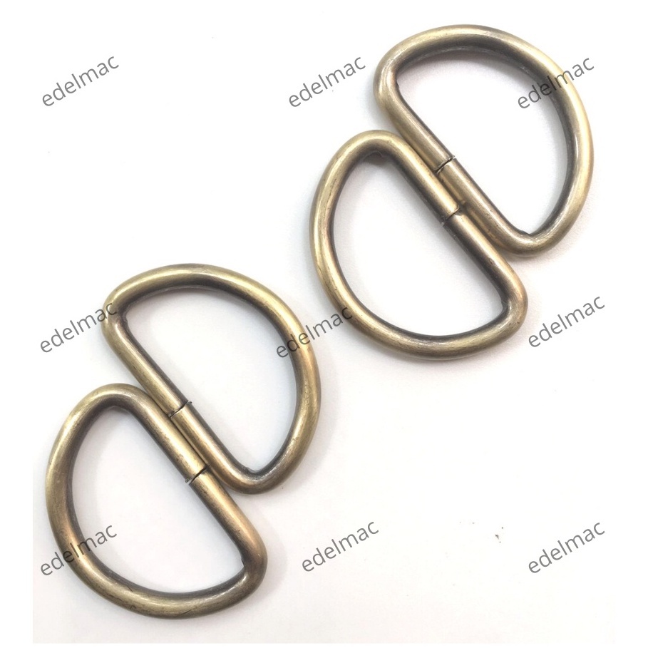 Ring D Nikel Besi Solid Buckle Hanging Aksesoris Tas Kait  Bag Accessories