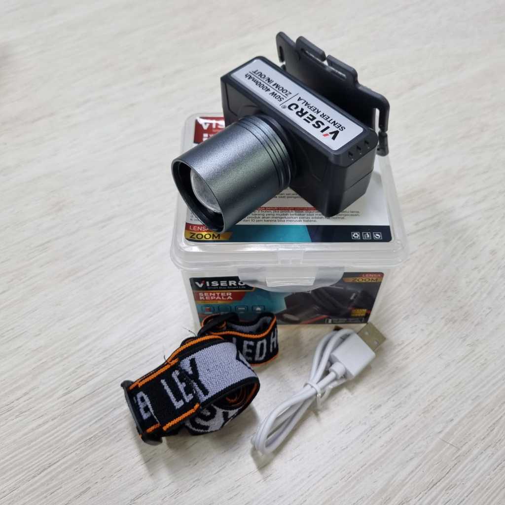 Senter Kepala Visero 50W Zoom VHL-65AW/AY Senter Kepala Zoom 50Watt Visero VHL65AW/AY