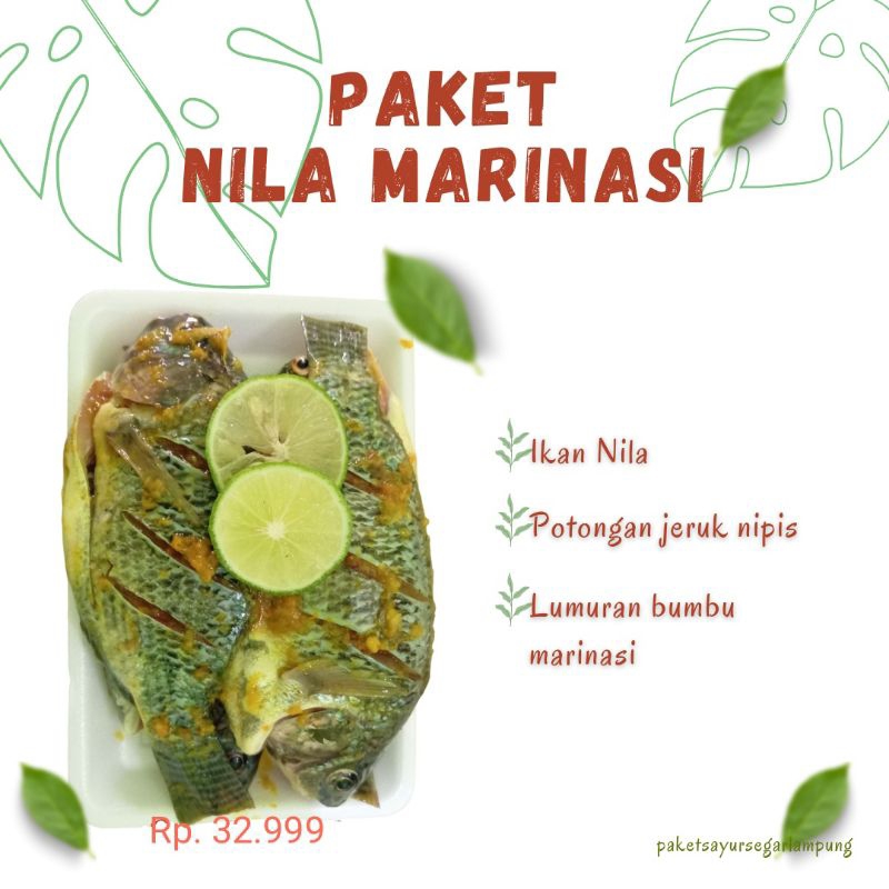 

(paket sayur) paket nila marinasi