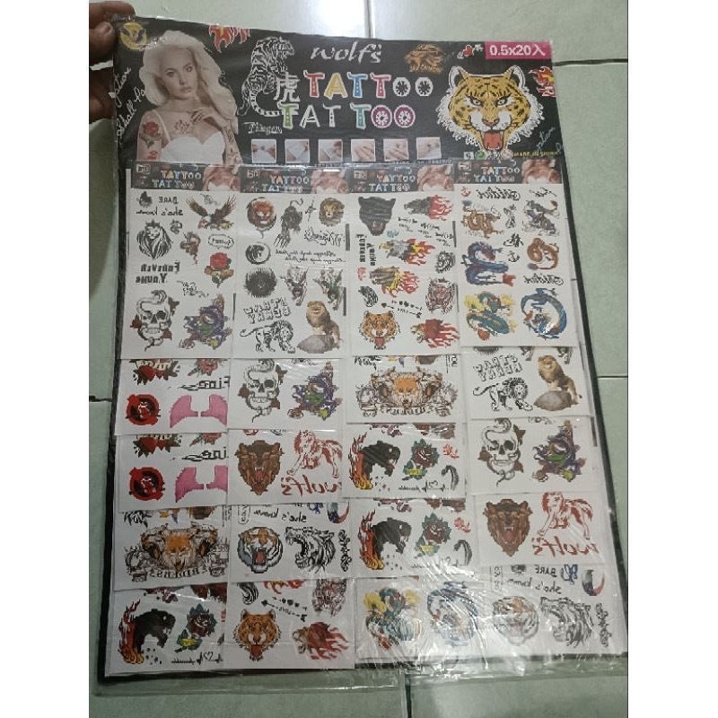 

MAINAN ANAK STICKER TATTO AIR 8D