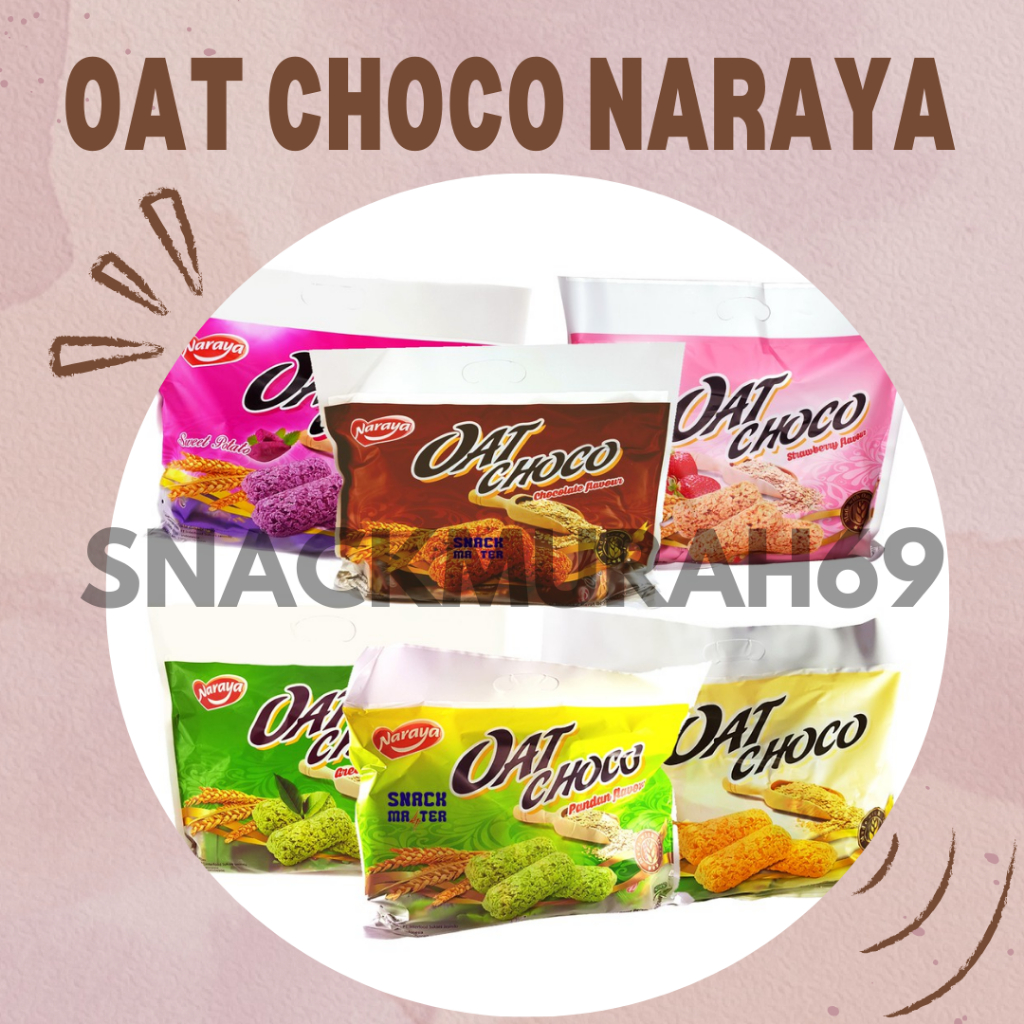 

Naraya Oat Choco Camilan Oat All Varian 40 pcs | Camilan Oat