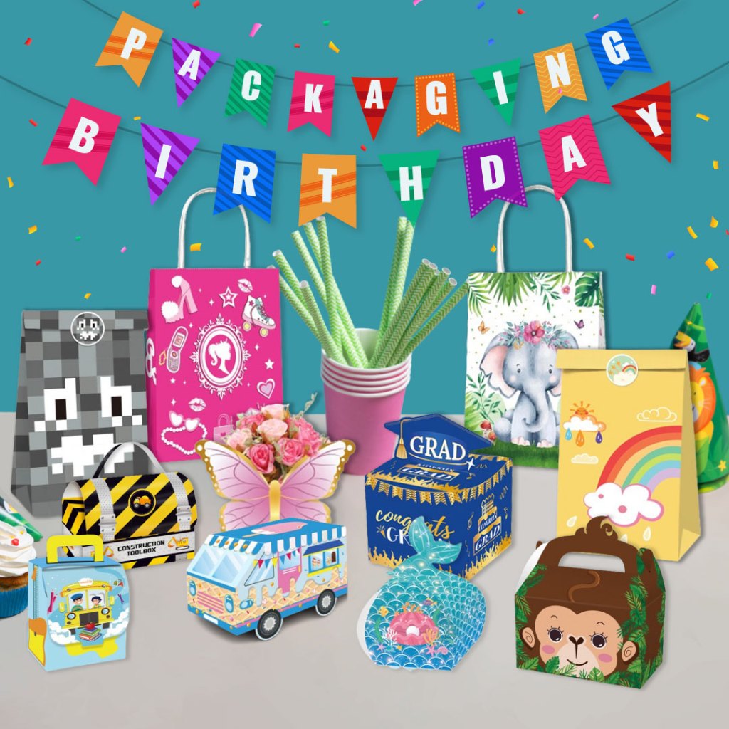 

Tas Pesta Ulang Tahun Anak Goodie Bag Jinjing Kartun Character Cartoon Paper Bag Kado