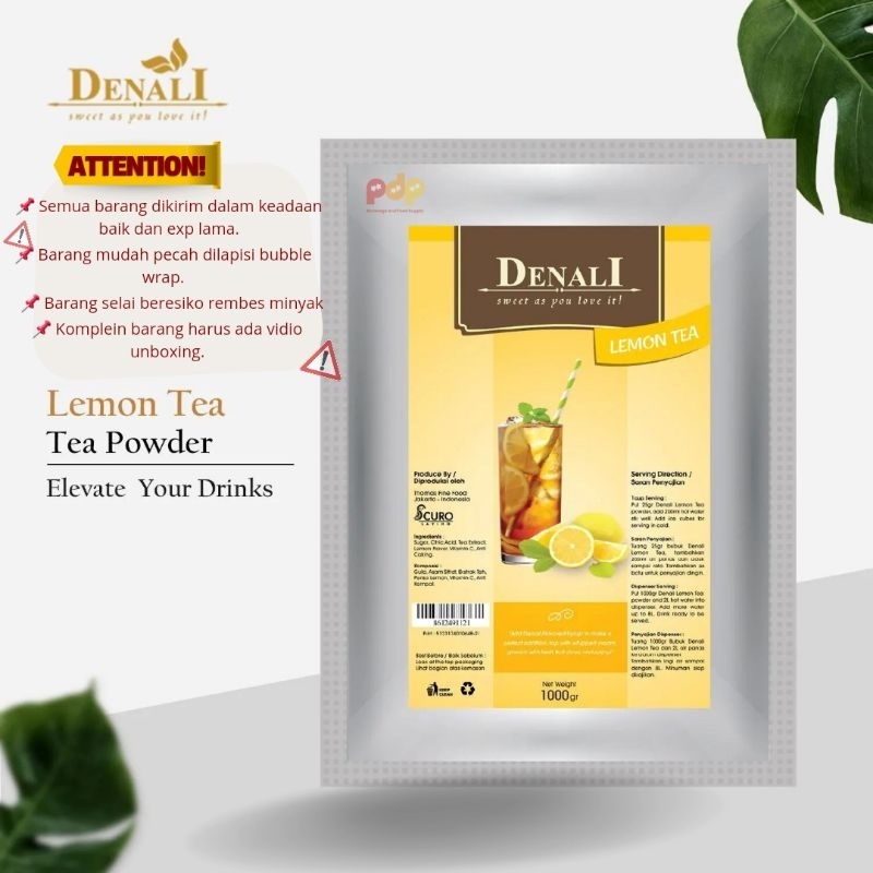 

Denali Powder Lemon Tea 1000gr / Bubuk Rasa Lemon Tea Premium