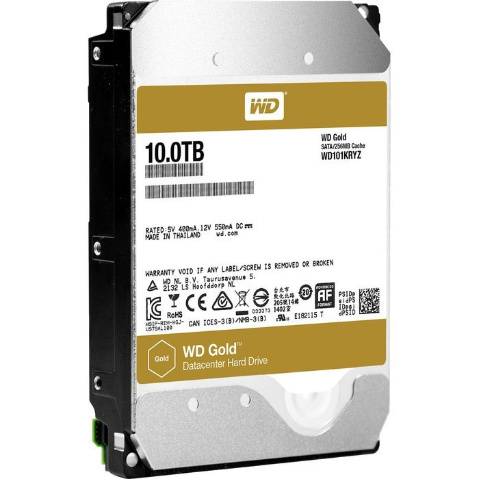 HARDDISK WD / WDC GOLD 10TB 7200RPM WD Gold Hard Disk Datacenter