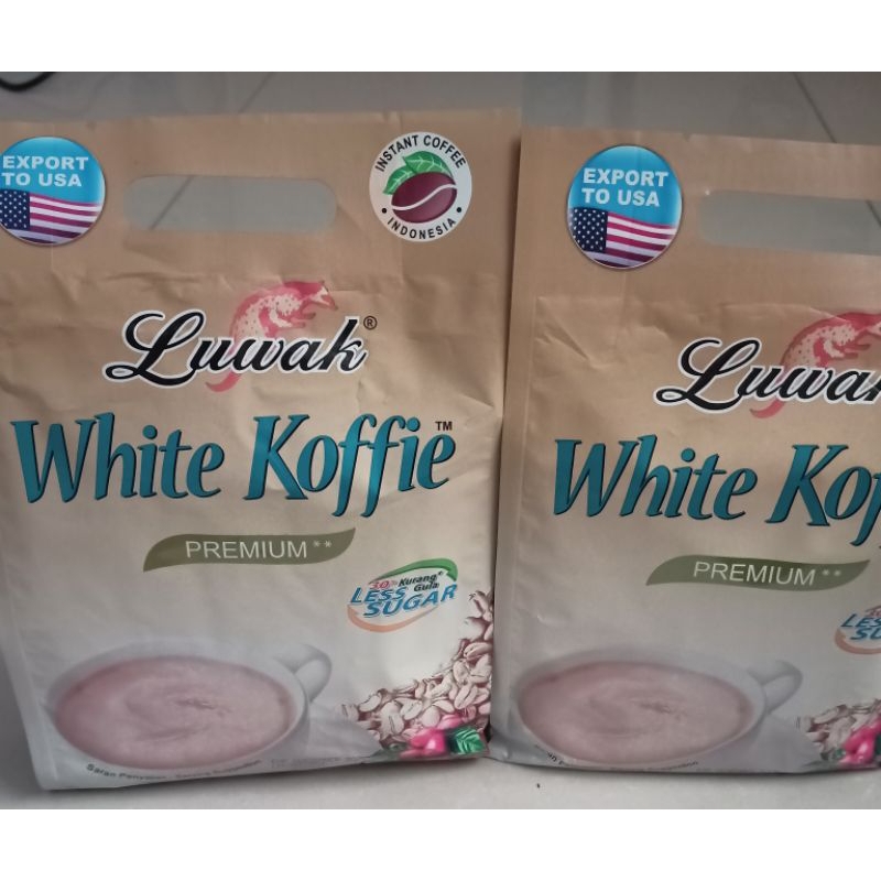 

LUWAK WHITE KOFFIE LESS SUGAR ( 19 SACHET x 19 GR )