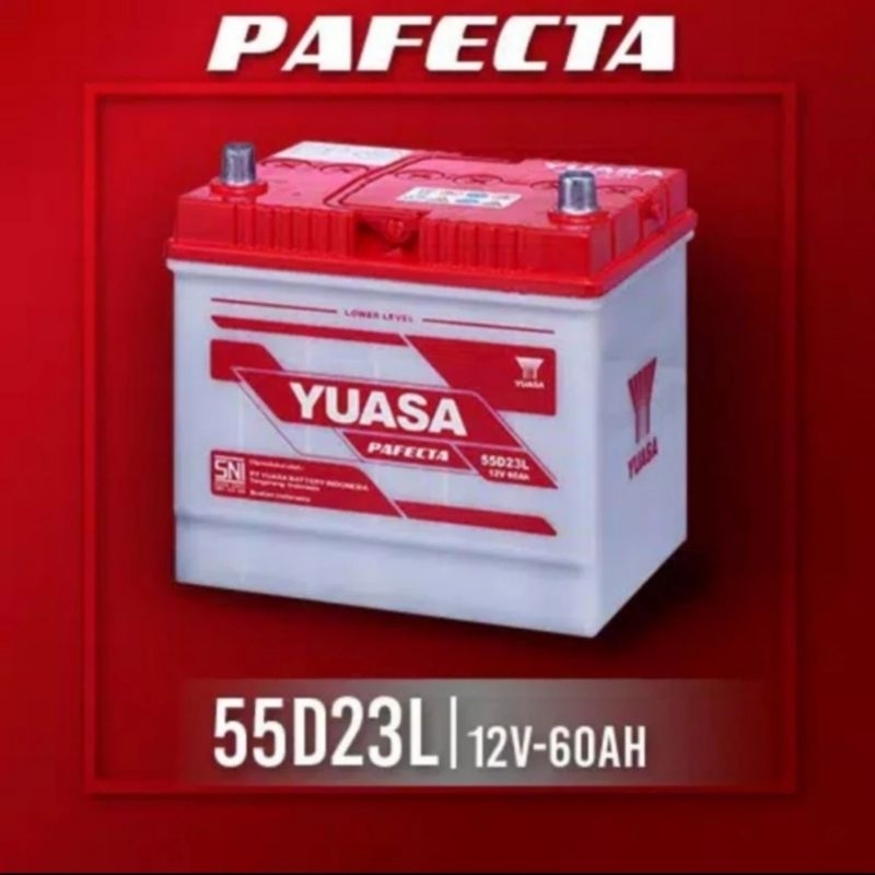 aki accu yuasa 55D23L fortuner bensin kijang innova mirage juke x-trail