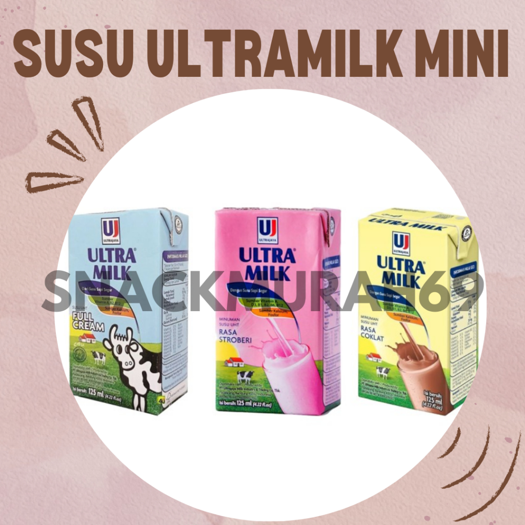 

Ultra Milk Susu UHT Mini 125 ml All Varian | Susu UHT