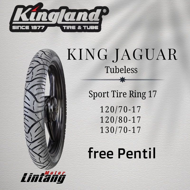 Ban motor Kingland 120/70-17 120/80-17 130/70-17 king jaguar Ring 17 Supermoto Tubeless