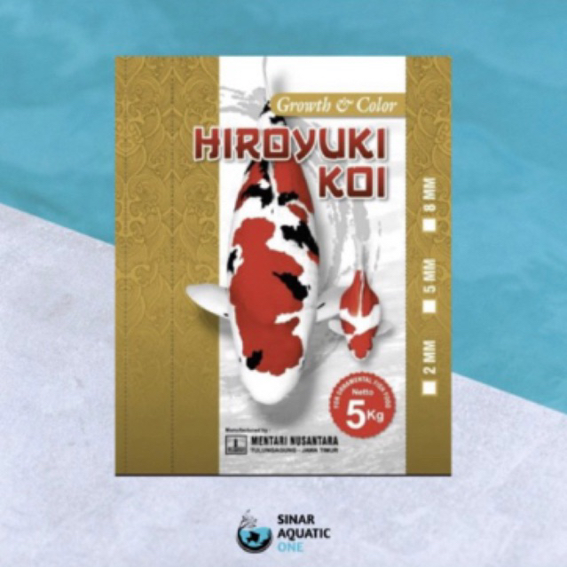 Hiroyuki Growth & Colour Pakan Ikan Koi 5 kg