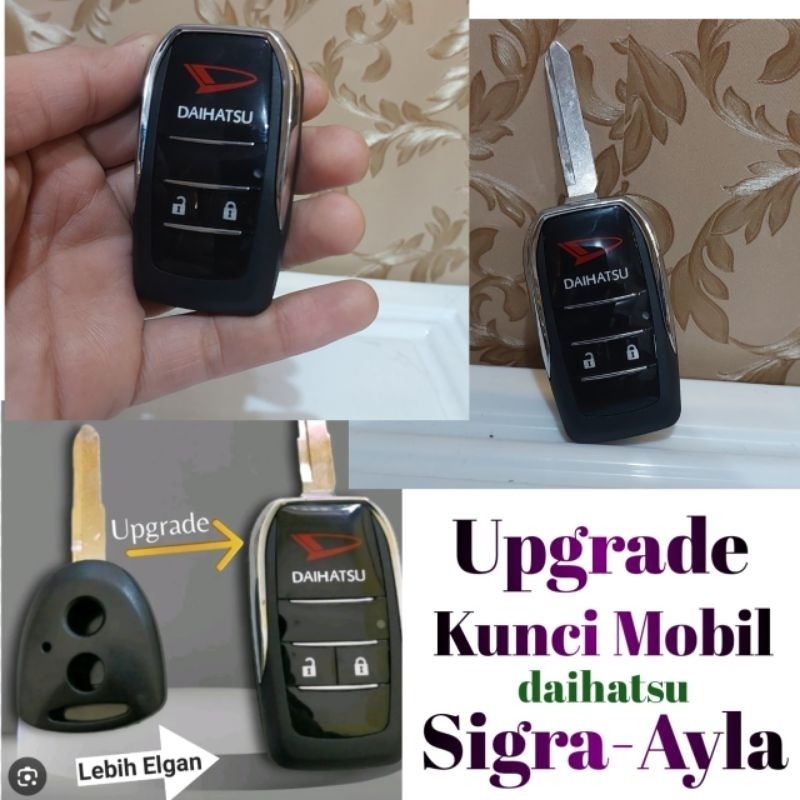 Kunci Mobil SIGRA Daihatsu Model Lipat klip key Upgrade kunci Mobil Sigra
