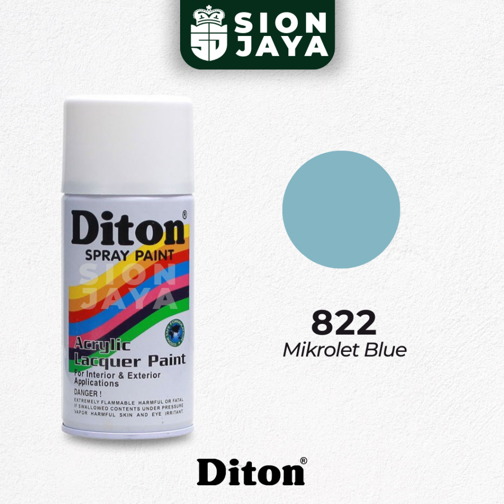 Pilox / Pylox / Cat Semprot Diton 300ml Biru Muda 822 Mikrolet Blue