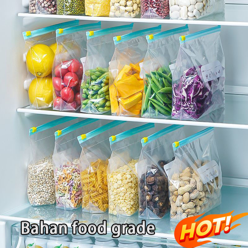 Ziplock Fresh BagKantong plastik ziplock reusable Plastik Makanan Penyimpanan Makanan Makanan Sayura
