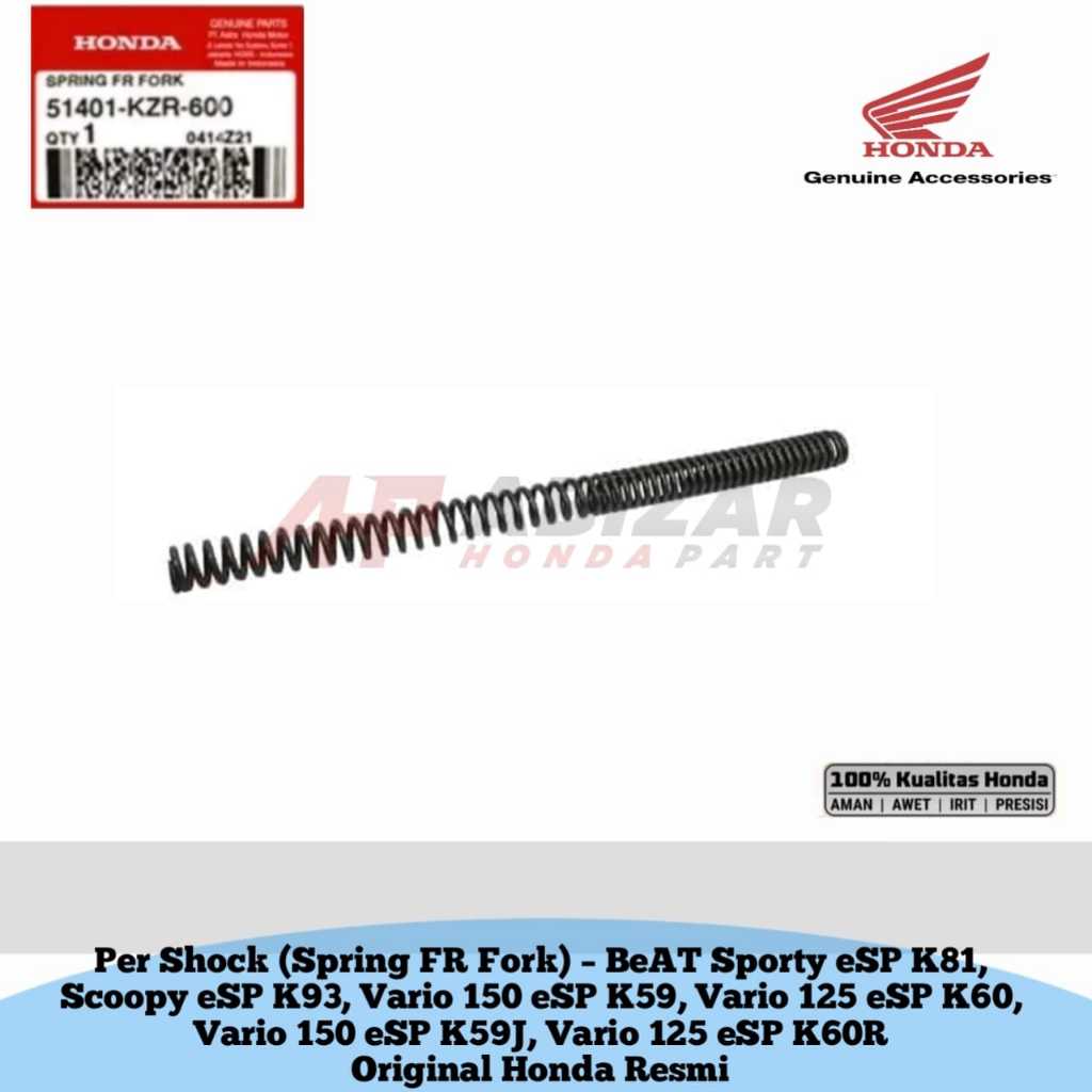 51401-KZR-601 Per Shockbreaker Depan Vario 125 Vario 150 2015 - 2022 Original Honda Resmi