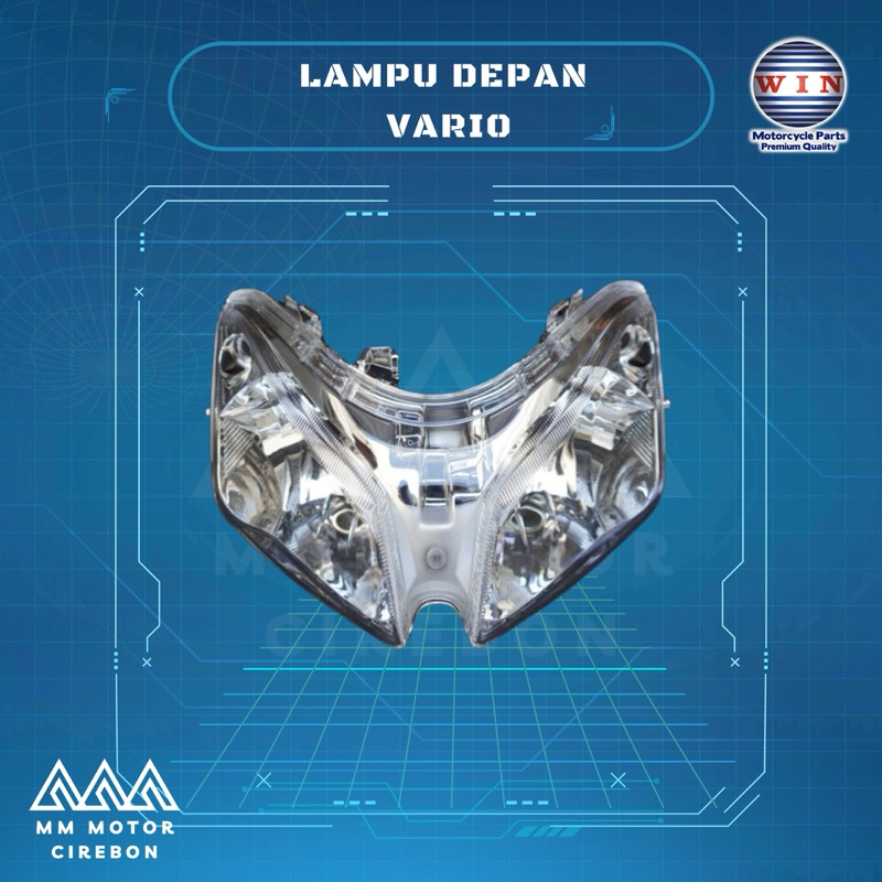 ORI WIN Lampu Depan Headlamp Reflektor Honda Vario 110 Lama Old Karbu Pertama 2007 2008 2009 2010