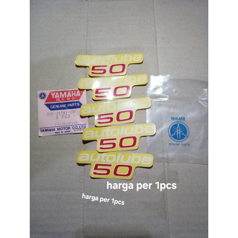 sticker striping decals dop cover accu aki Yamaha U50 U5 396-21781-00 original