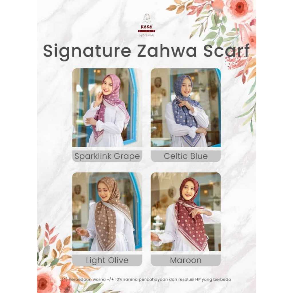 Hijab Keke HSP HJ Signature Zahwa Scraves