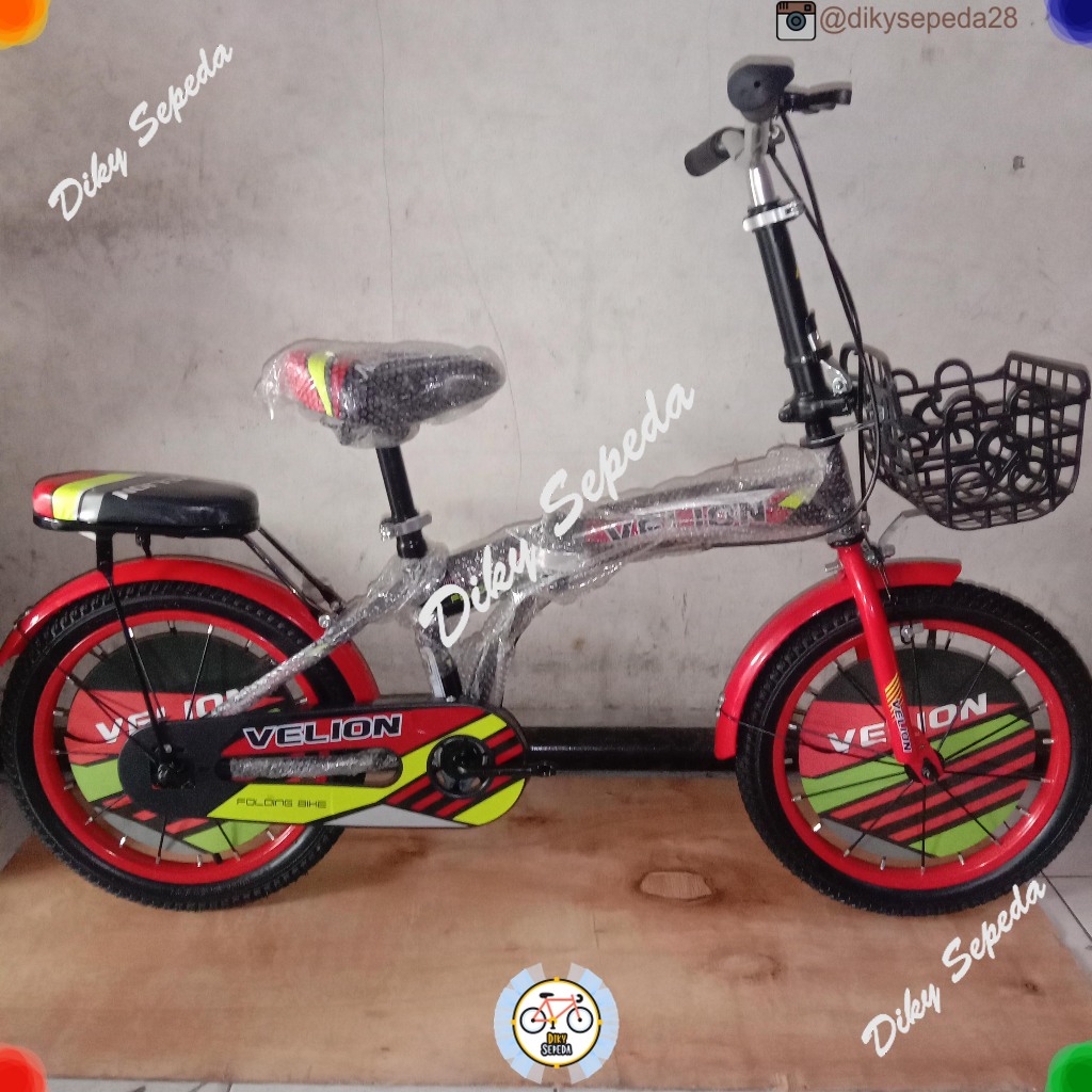 SEPEDA LIPAT ANAK UKURAN 16" VELION BONUS BEL